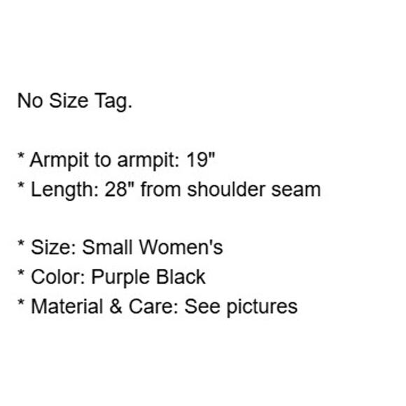 Lululemon Tank Top Womens Medium Purple Black Print Mesh Back Exercise Yoga - Picture 4 of 12